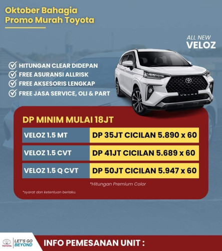 Special Kredit Toyota Veloz Akhir Tahun